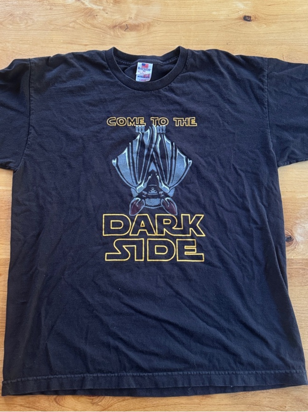 Black "Come to the Dark Side" Graphic Tee- made in the USA
